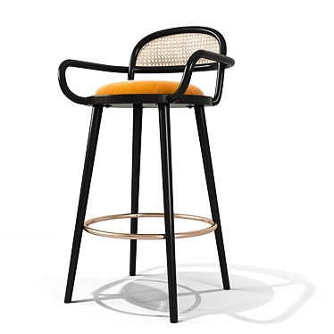 Luc Modern Bar Stool 3D model image 1 