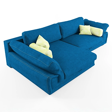 Title: Modern Mozart Corner Sofa 3D model image 1 