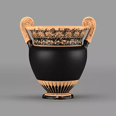 Antique Volute Krater: 450mm Height 3D model image 1 