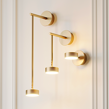 Softspot Wall Sconce: Contemporary Elegance for Your Space 3D model image 1 