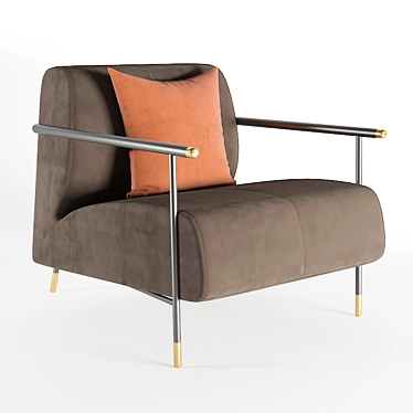 Elegant Comfort: Saloni Armchair 3D model image 1 
