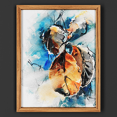 Wooden Framed Picture 3D model image 1 