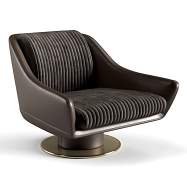 Luxurious Longhi Sol Armchair - Supreme Comfort in Style 3D model image 1 