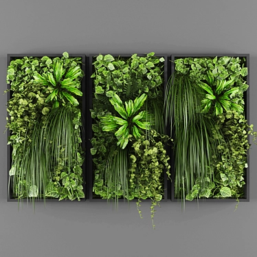 Effortless Greenery: Vertical Garden 017 3D model image 1 