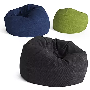 Cozy Comfort Bean Bag 3D model image 1 