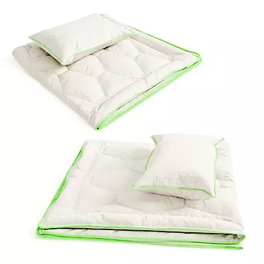 Cozy Comfort Blanket Set 3D model image 1 