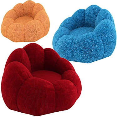 Cozy Circle Sofa Chair 3D model image 1 