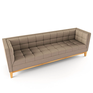 Contemporary 3-Seater Sofa 3D model image 1 