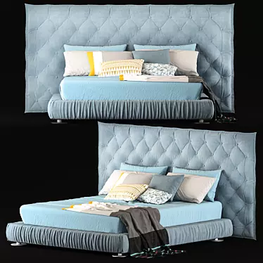 Bonaldo FULL MOON Ultra-Comfort Bed 3D model image 1 