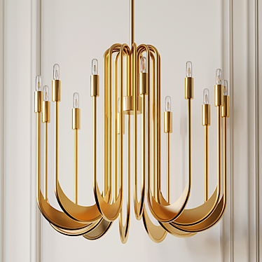 Elegance Illuminated: Arteriors Vail Chandelier 3D model image 1 