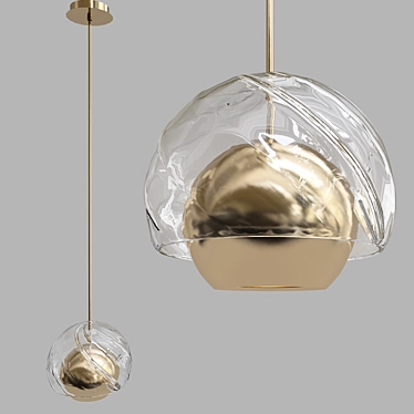 Elegant Annette Pendant Light 3D model image 1 