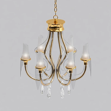 Elegant Vienna Chandelier 3D model image 1 