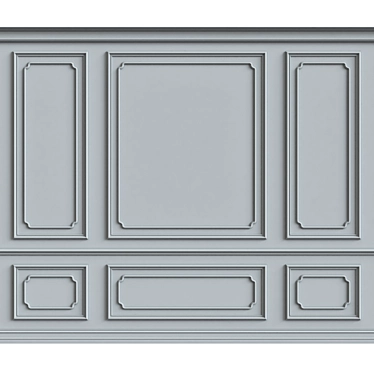 3D Wall Moulding Design 3D model image 1 