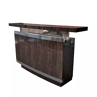 Title: Italian Art Deco Bar Counter 3D model image 1 