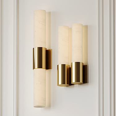 Elegant Barkley Wall Sconce 3D model image 1 