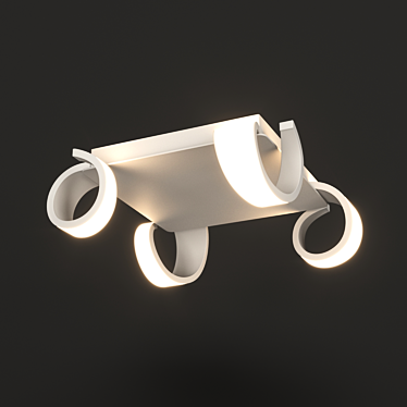TSUNAMI 6651 OM Ceiling Lamp - Elegant Warm Light 3D model image 1 