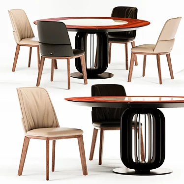 Sleek and Stylish Cattelan Italia Chair 3D model image 1 