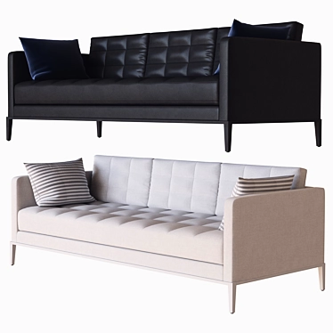 Sleek Comfort: Ac Lounge Sofa 3D model image 1 