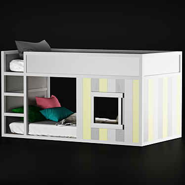 Transform your child's room with the IKEA Kura Bed! 3D model image 1 