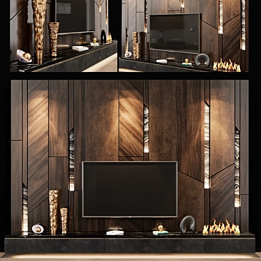 Sleek 106" TV Set with Stunning Design 3D model image 1 