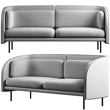 Sleek Tune Sofa: Modern Design & Modeling 3D model image 1 