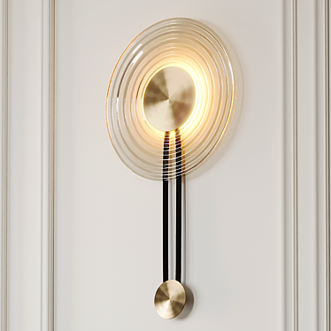 Solar Glow Wall Sconce by Chelsom 3D model image 1 