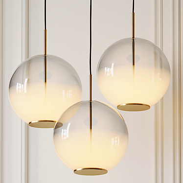 Elegant Misty Suspension Light 3D model image 1 