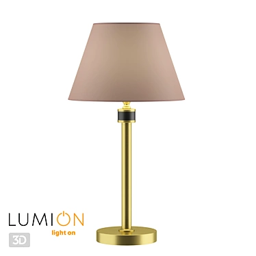 Montana Antique Brass Table Lamp 3D model image 1 