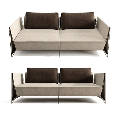 Luxury Italian Design Magno Sofa 3D model image 1 