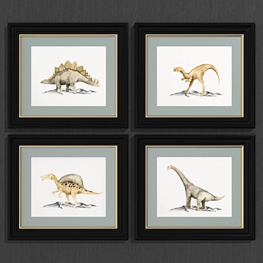 Modern Dinosaur Art Collection 3D model image 1 