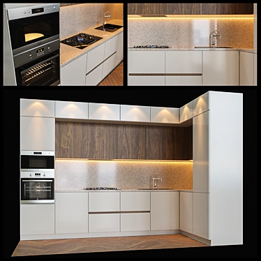 Premium Kitchen Appliance Set 3D model image 1 