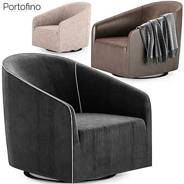 Sophisticated Minotti Portofino Armchair 3D model image 1 