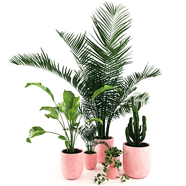 Lush Greenery Collection: 8 Stunning Plant Models 3D model image 1 