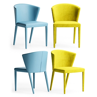 Italian Beauty: Amelie Chair 3D model image 1 