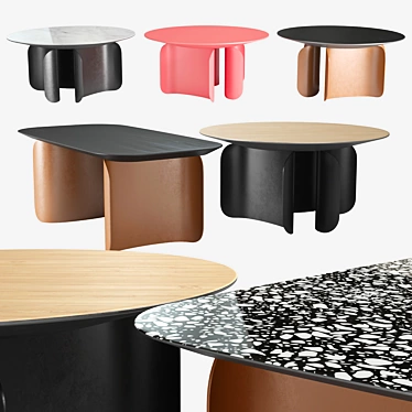 Sleek Barry Tables for Modern Spaces 3D model image 1 