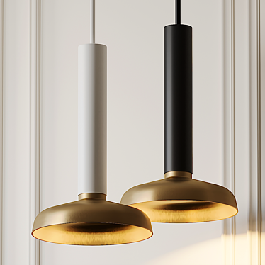 Elegant SERLO Pendant Lamps 3D model image 1 