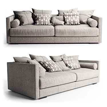 Cozy Comfort: Vogue Sofa 3D model image 1 