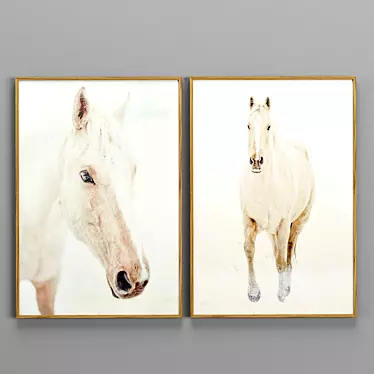 Encaustic Horse Photography: RH Teen 3D model image 1 