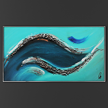 Elegant Framed Artwork 3D model image 1 