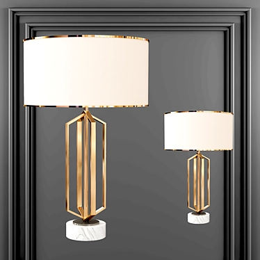 Luxury Table Lamp: Modern Design 3D model image 1 