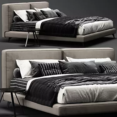Luxurious Ditre Sound Bed: Millimeter-Perfect Design 3D model image 1 