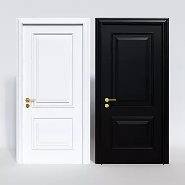 Elegant Door Design 3D model image 1 