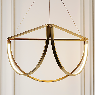 Chord Cluster Pendant Light 3D model image 1 