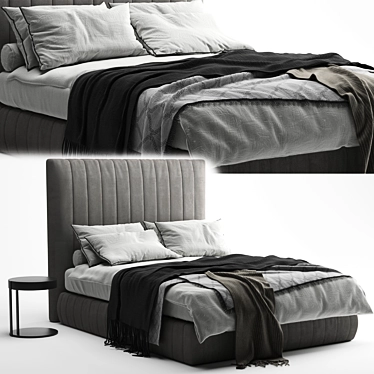 Tuyo Bed: Modern Meridiani 3D model image 1 