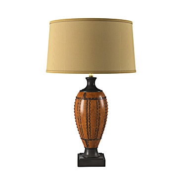 Vintage-inspired Carine Brown Lamp 3D model image 1 