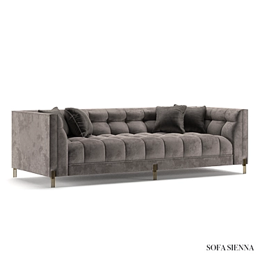 Elegant Eichholtz Sienna Sofa 3D model image 1 