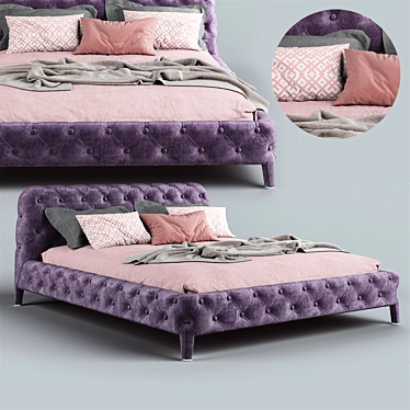 Luxury Handmade Windsor Dream Bed 3D model image 1 
