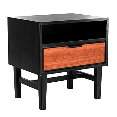 Rejuvenation Cascade Nightstand: Sleek and Modern Design 3D model image 1 