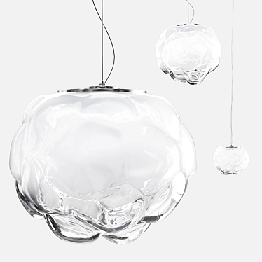 Sleek Scandinavian Pendant Light 3D model image 1 