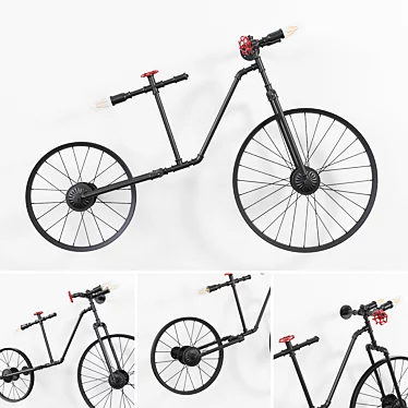 Wall Bike: Modern Smooth Design 3D model image 1 